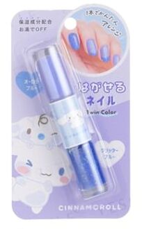 Sanrio Cinnamoroll Twin Color Peel Off Nail Polish Deep Blue