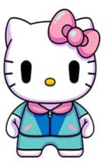 Sanrio DZNR Plush Figure Hello Kitty City Pop Edition 18 cm