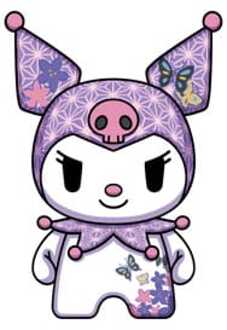 Sanrio DZNR Plush Figure Kuromi Asanoha Edition 18 cm