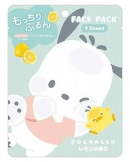 Sanrio Face Pack Pochacco - Lemon - 1 pc