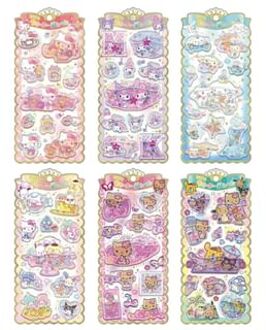 Sanrio Glitter Character 3D Sticker Cinnamoroll - Approx. 200×100×6mm