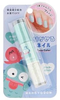 Sanrio Hangyodon Twin Color Peel Off Nail Polish Mint Green
