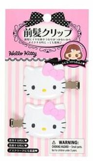 Sanrio Hello Kitty Bangs Hair Clip Pink Set of 2 - 5×3.3cm