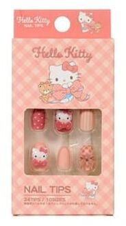 Sanrio Hello Kitty Check Nail Tips 1 set