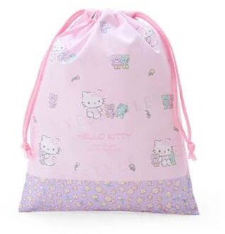 Sanrio Hello Kitty Flower Medium Drawstring Bag 1 pc PINK