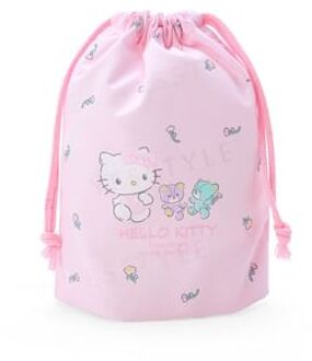 Sanrio Hello Kitty Flower Small Drawstring Bag 1 pc PINK