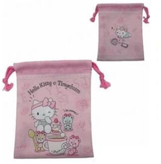 Sanrio Hello Kitty Medium Drawstring Bag 1 pc PINK
