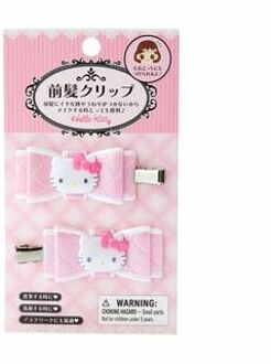 Sanrio Hello Kitty Quilt Ribbon Hair Clip (Set of 2) 6 x 2.5cm