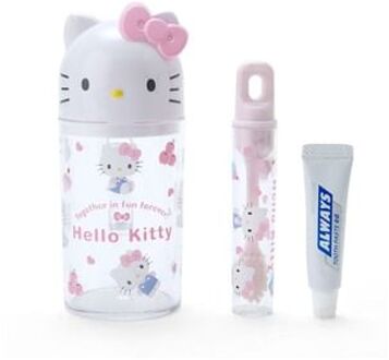 Sanrio Hello Kitty Toothbrush & Cup Set 3 pcs