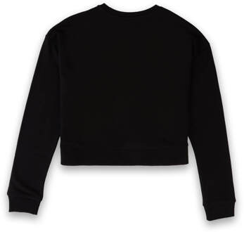 Sanrio Hello Kitty Women's Cropped Sweatshirt - Black - M - Zwart