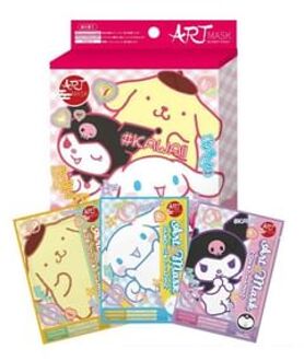 Sanrio Kuromi Cinnamoroll Pompompurin Art Sheet Mask Set 3 pcs