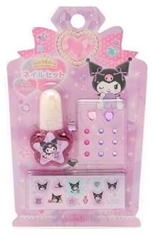 Sanrio Kuromi Nail Color & Stickers 1 set