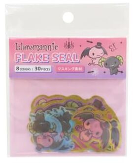 Sanrio Lloromannic Flake Stickers Set S/30×30mm, L/60×60mm