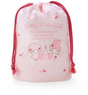 Sanrio My Melody Cherry Small Drawstring Bag 1 pc RED