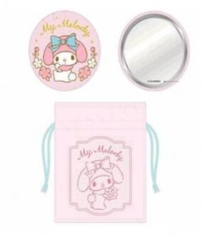 Sanrio My Melody Embroidery Mirror Set 1 pc PINK