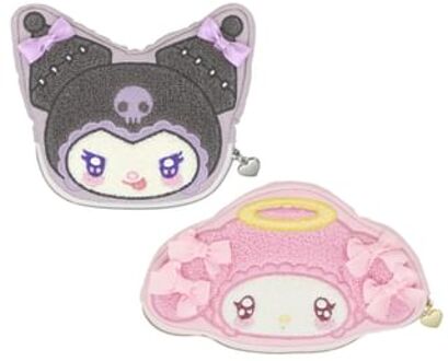 Sanrio My Melody & Kuromi Die Cut Sagara Embroideried Makeup Pouch My Melody (200 x 120 x 40mm)