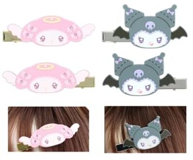 Sanrio My Melody & Kuromi Hair Clips (Set of 2) My Melody (90 x 30 x 15mm)