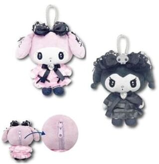 Sanrio My Melody / Kuromi Mascot Pouch Keyring (Merokuro Series) My Melody (13 x 18cm)