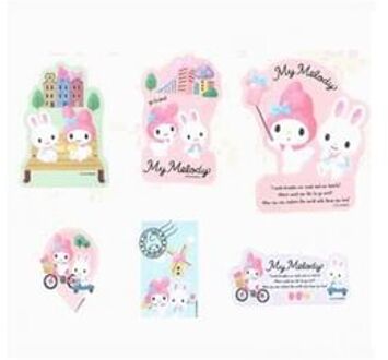 Sanrio My Melody Sticker Pack 1 Set PINK
