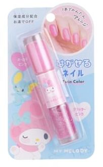 Sanrio My Melody Twin Color Peel Off Nail Polish Pink