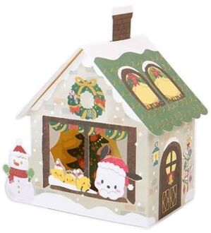Sanrio POCHACCO Christmas Card (House) One Size