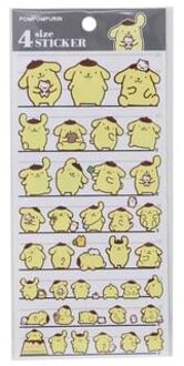 Sanrio - Pompompurin 4 Size Sticker 95 x 205mm