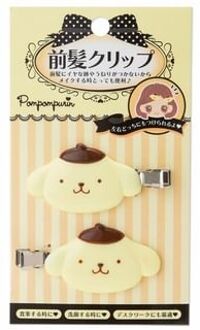 Sanrio Pompompurin Bangs Hair Clip (Set of 2) 6 x 3.5cm