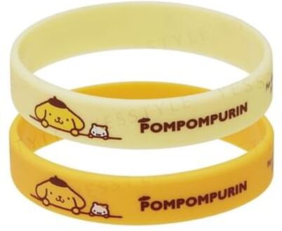 Sanrio Pompompurin Insect Repellent Silicone Ring Bracelet 2 pcs