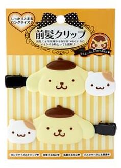 Sanrio Pompompurin Long Hair Clip (Set of 2) 9.5 x 0.4 x 3.7cm