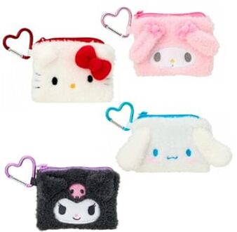 Sanrio Sanrio Characters Fluffy Mini Makeup Pouch Cinnamoroll (11 x 1.5 x 8.5cm)