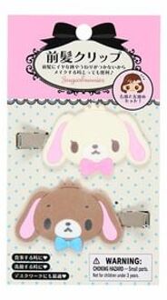 Sanrio Sugarbunnies Flocky Hair Clip (Set of 2) Each: 7 x 1.1 x 3.7cm