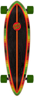 Santa Cruz Serape Dot Pintail Longboard 9.2 Rood dessin