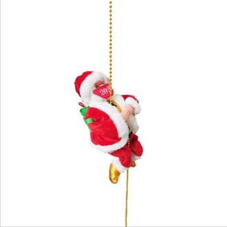 Santa Dragen Gezichtsmasker Klimmen Ladder Elektrische Kerstman Klimtouw Ladder Decoratie Kerst Super Klimmen Ladder Climbing beads