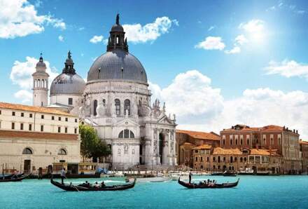 Santa Maria Della Salute Venice Italy Vlies Fotobehang 384x260cm 8-banen