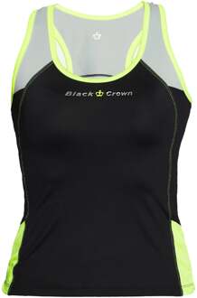 Santander T-shirt Dames-Zwart,Limoen - S,M,L,XL,XXL