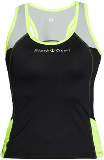 Santander T-shirt Dames-Zwart,Limoen