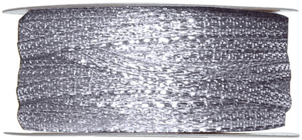 Santex 1x Hobby/decoratie metallic zilveren sierlinten 3 mm x 25 meter