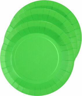 Santex Bordjes karton - 20x - rond - felgroen - 22 cm