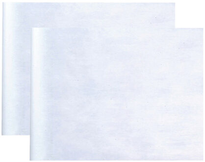 Santex Bruiloft loper op rol - 2x - wit - 30 cm x 10 m - non woven polyester