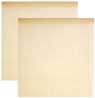 Santex Bruiloft tafelkleed op rol - 2x - ivoor wit - 120 cm x 10 m - non woven polyester
