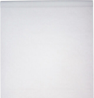 Santex Bruiloft tafelkleed op rol - polyester - wit - 120 cm x 10 m - Feesttafelkleden
