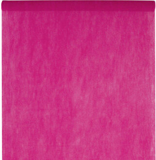 Santex Feest tafelkleed op rol - fuchsia roze - 120 cm x 10 m - non woven polyester