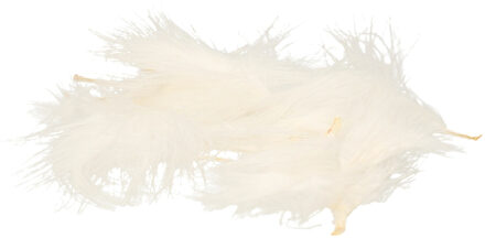 Santex Hobby knutsel veren - 20x - wit - 7 cm - sierveren - decoratie