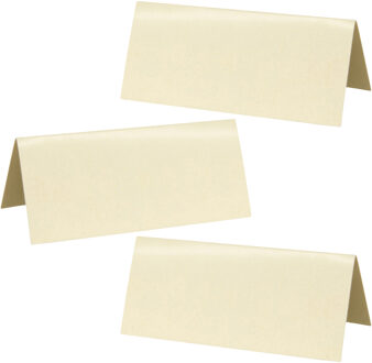 Santex Naamkaartjes/plaatskaartjes - Bruiloft - creme - 100x stuks - 7 x 3 cm