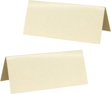 Santex Naamkaartjes/plaatskaartjes - Bruiloft - creme - 20x stuks - 7 x 3 cm