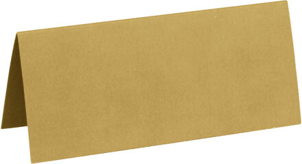 Santex Naamkaartjes/plaatskaartjes - Bruiloft - mat goud - 10x stuks - 7 x 3 cm Goudkleurig