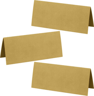 Santex Naamkaartjes/plaatskaartjes - Bruiloft - mat goud - 50x stuks - 7 x 3 cm