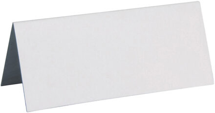 Santex Naamkaartjes/plaatskaartjes - Bruiloft - mat wit - 10x stuks - 7 x 3 cm