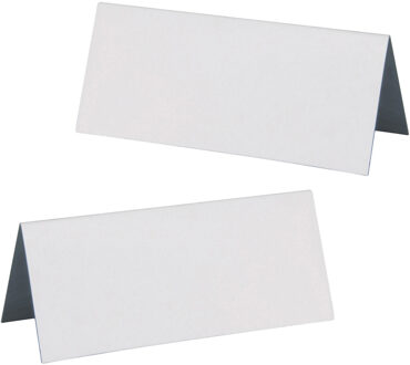 Santex Naamkaartjes/plaatskaartjes - Bruiloft - mat wit - 20x stuks - 7 x 3 cm