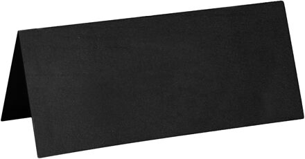 Santex Naamkaartjes/plaatskaartjes - Bruiloft - zwart - 10x stuks - 7 x 3 cm
